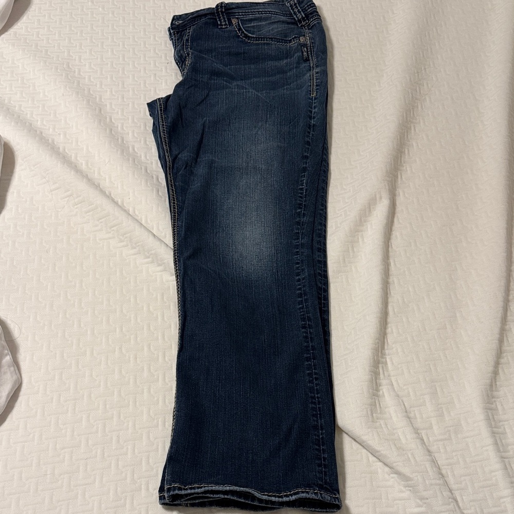 Silver Jeans Dark Blue Slim Boot Cut Women's Jeans